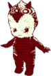 A Kewpie devil doll.